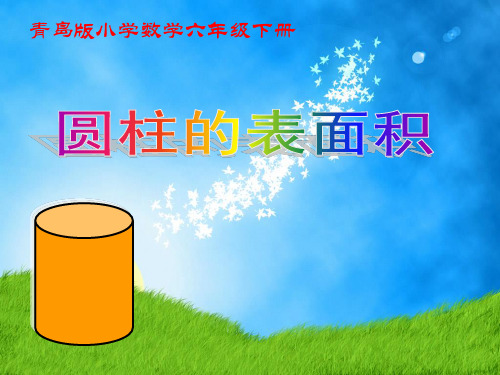 青岛版六年级下册数学课件《信息窗二(圆柱的表面积)》 (共21张PPT)