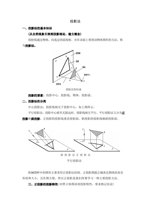 投影法及点的投影