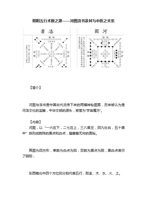 阴阳五行术数之源——河图洛书及其与中医之关系