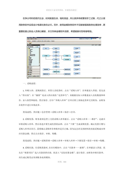 金蝶K3详细操作流程介绍