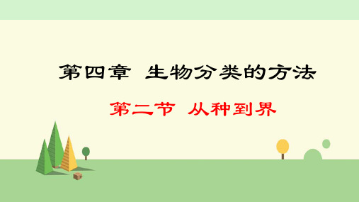 人教版生物 七年级上册     从种到界