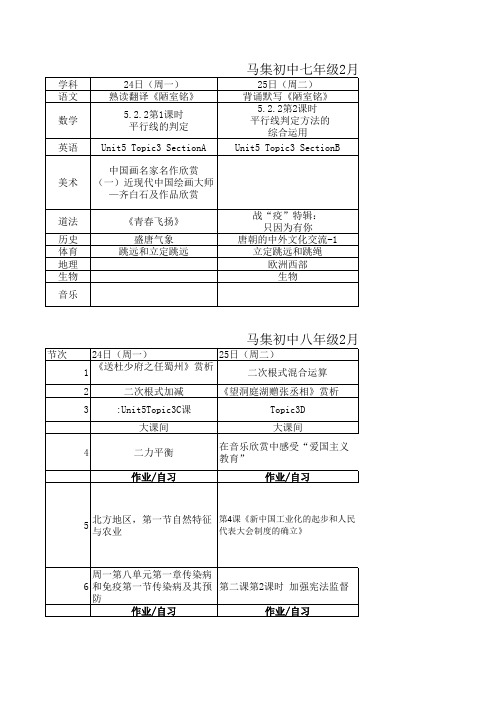 新集初中线上教学进度(2.24—2.28)(1) - 副本 (2)