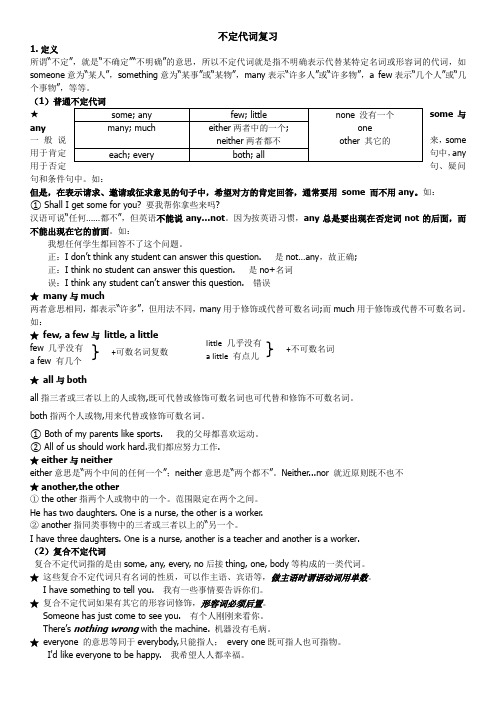 113不定代词+neither、so倒装句的用法及练习题2