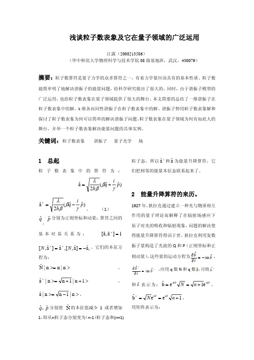 粒子数表象