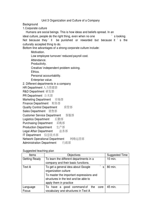 新航标职业英语综合英语预备级学生用书Unit_3