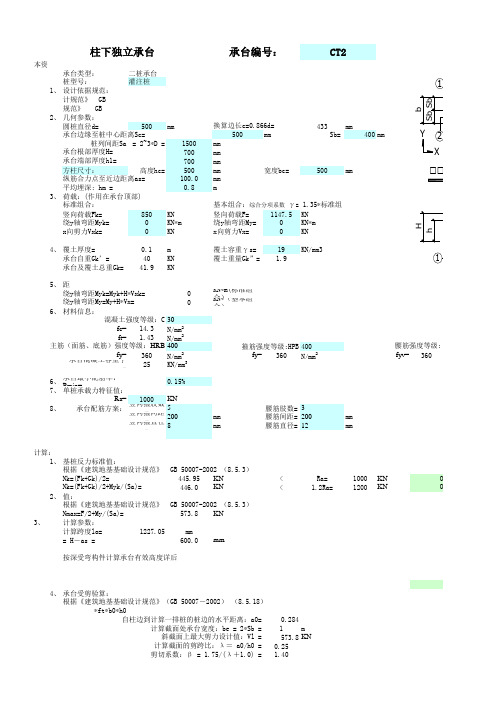 二桩承台计算CT1