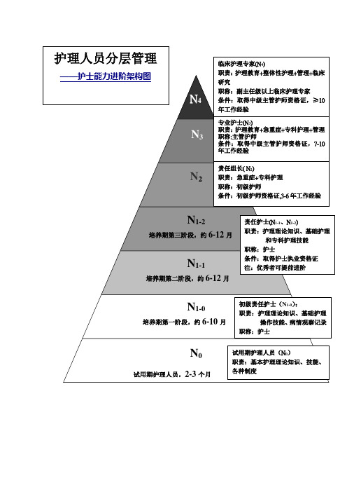 护理人员能力分级架构图(4.17)