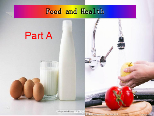 最新六年级英语上册Unit3《FoodandHealth》(PartA) 1(新版)闽教版优选教学课件