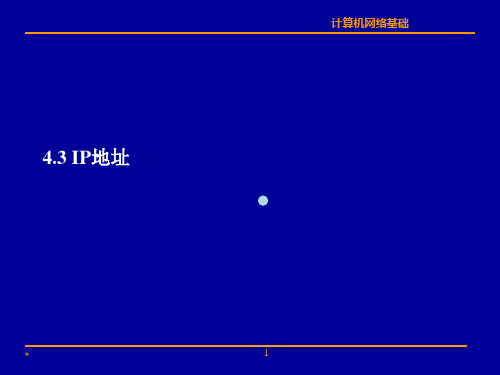 IP地址的表示形式