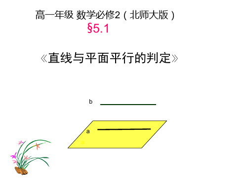 高考数学复习课件：线面平行的判定+(共18张PPT)