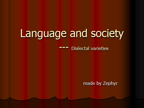 Language and society