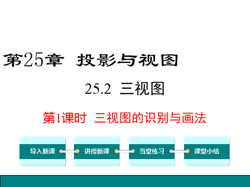 2020-2021学年九年级下册沪科版数学教学课件  25.2 第1课时 三视图的识别与画法