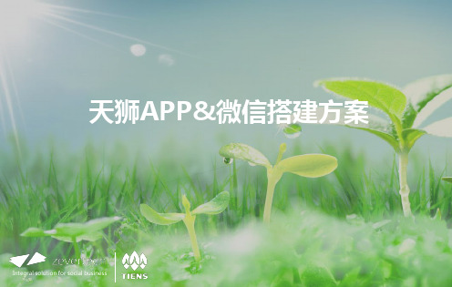 天狮APP与微信搭建方案