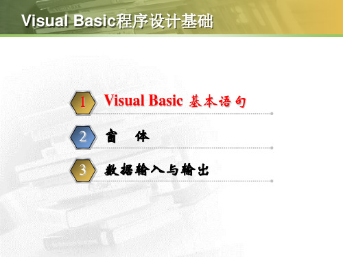 VB程序设计基础.ppt