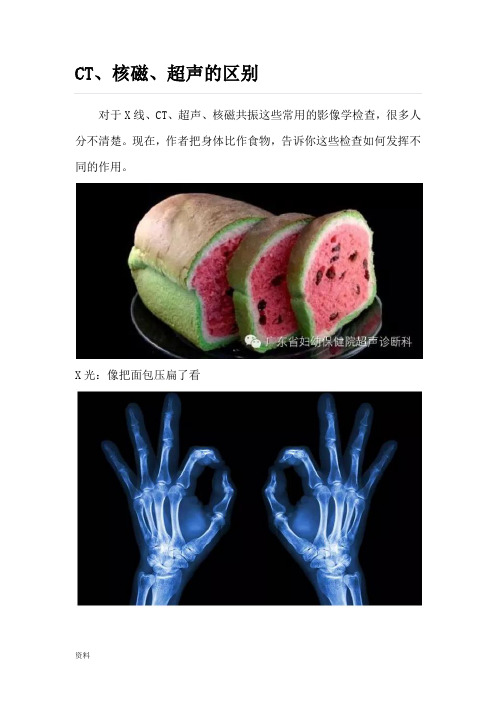 CT、核磁、超声区别