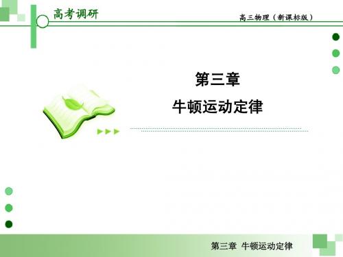 2013届高考一轮物理复习课件(人教版):第三章第6节 实验 探究加速度与力、质量的关系