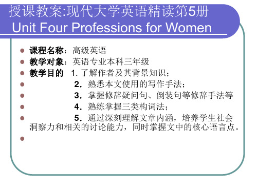 Professions for Women