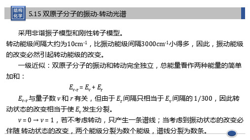 5.15 双原子分子的振动-转动光谱