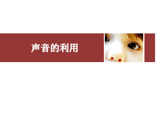 2.3声的利用—人教版八年级物理上册课件