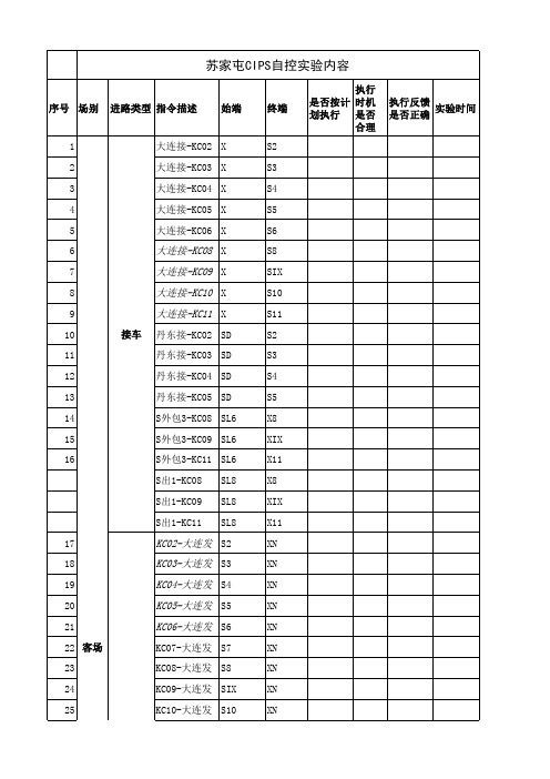 苏家屯CIPS自控试验路径表