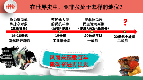 统编版义务教育九年级历史下册第19课_亚非拉国家的新发展【课件】