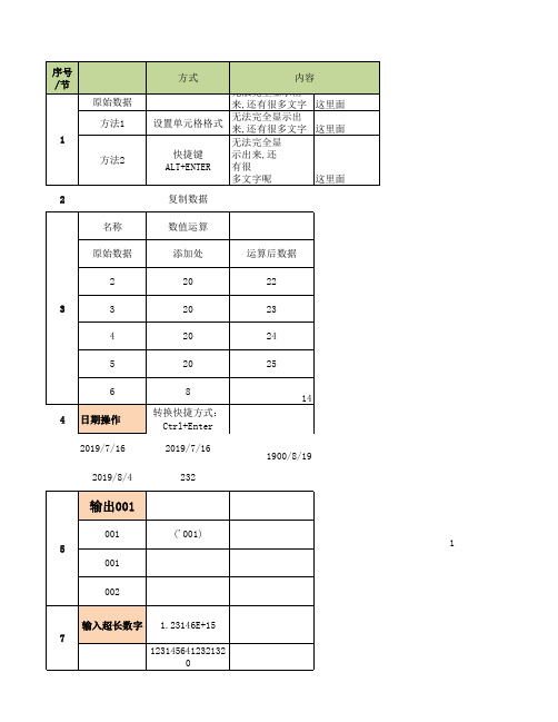 第3节课件--Office 2013Excel数据的操作-案例课件