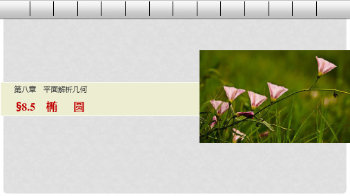 高考数学一轮复习 第八章 平面解析几何 8.5 椭圆课件