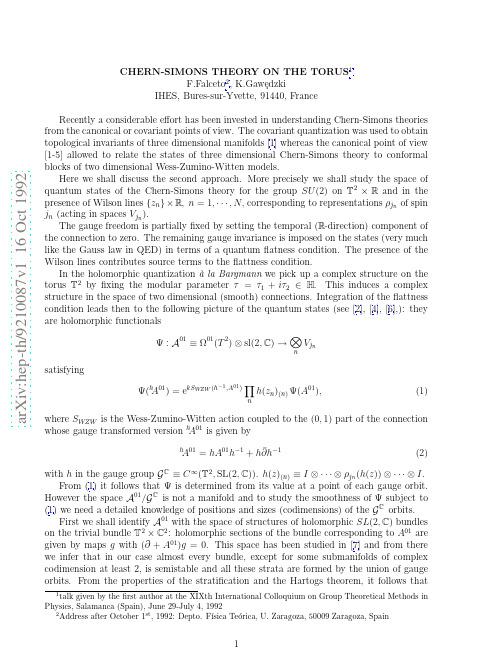 Chern-Simons Theory on the Torus