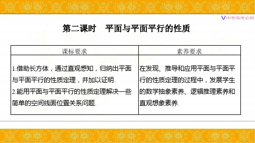 8.5.3 第二课时 平面与平面平行的性质