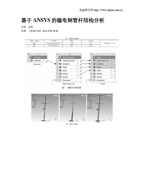 基于ANSYS的输电钢管杆结构分析