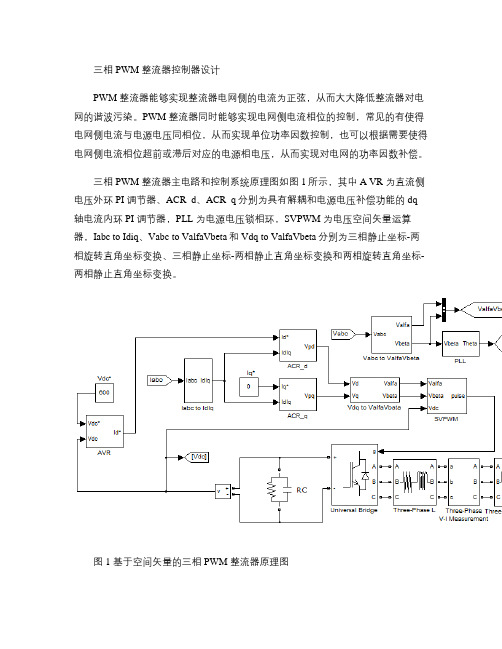 三相PWM整流器控制器设计(精)