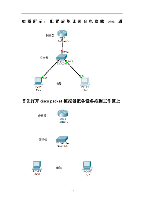 初学者用packet-tracer配置思科设备(非常实用)