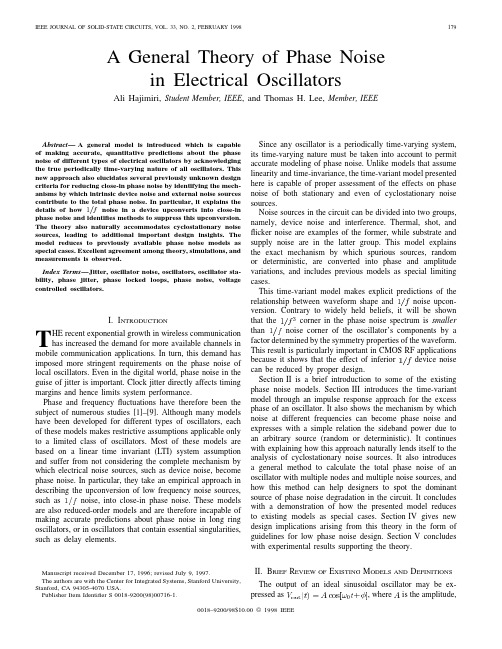 A general theory of phase noise in electrical oscillators