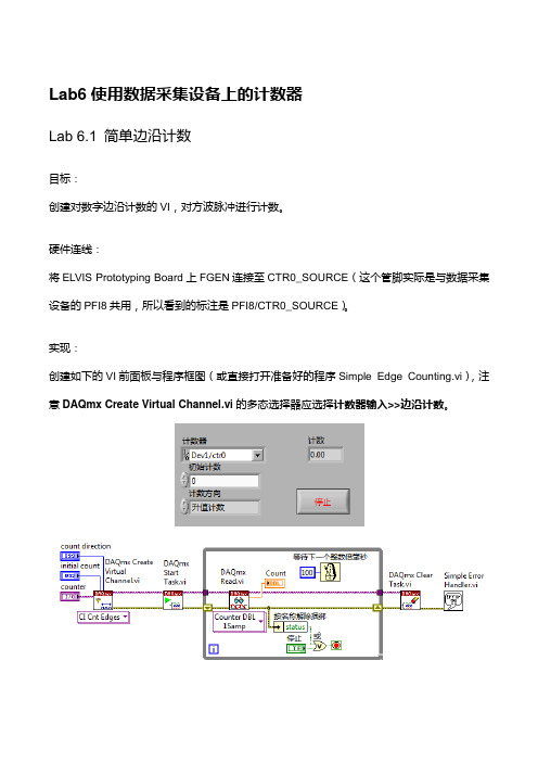 Lab6 使用数据采集设备上的计数器