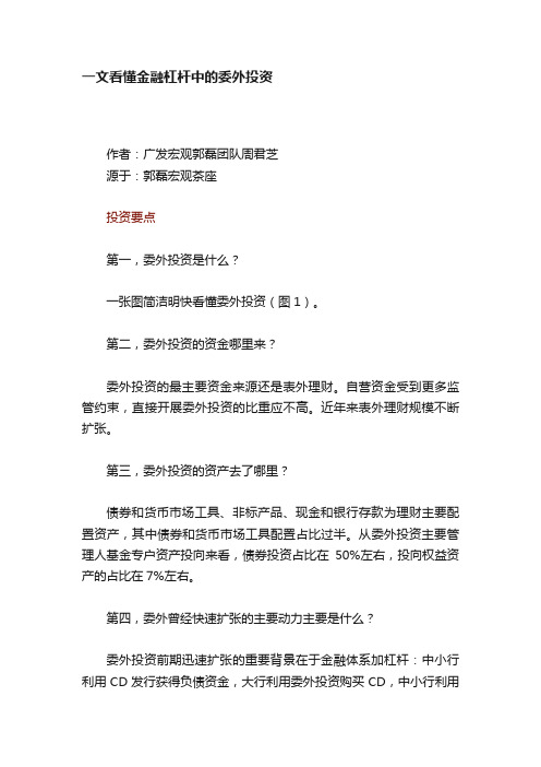 一文看懂金融杠杆中的委外投资