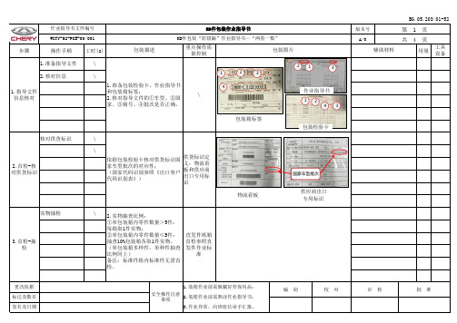 KD件包装“防错漏”作业指导书(参照版)