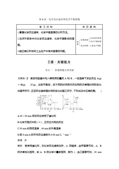 高三化学总复习 化学反应速率和化学平衡图像