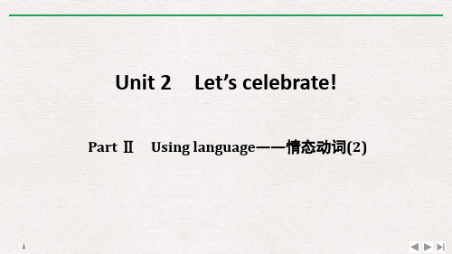 《Let's celebrate!》PartⅡ PPT【精品推荐课件】