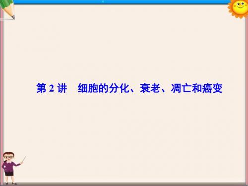 高考生物二轮复习专题3第2讲细胞的分化、衰老、凋亡和癌变课件