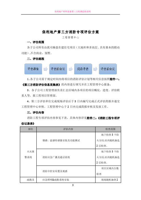 保利地产2018年第三方消防评估方案