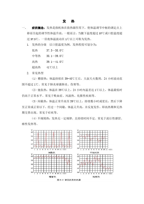 发热的相关专业知识