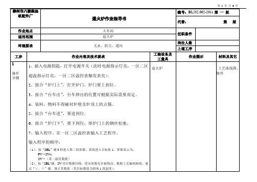 RT3C-320-9台车式退火炉作业指导书