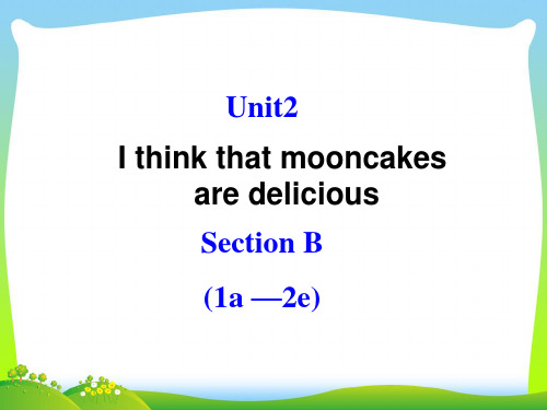 人教英语九年级全册Unit2Section B 1a-2e(共22张PPT)