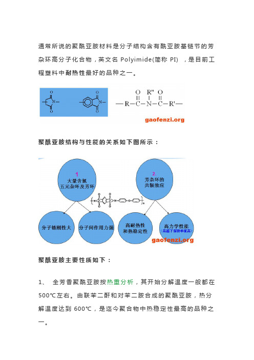 3一分钟读懂聚酰亚胺PI材料结构与性能