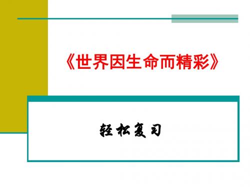 人的生命的独特性ppt优秀课件14 人教版