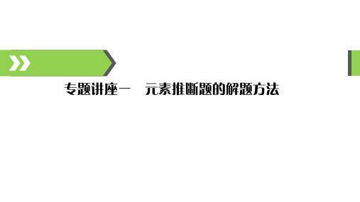 《高考化学备考》专题讲座—01元素推断题的解题方法