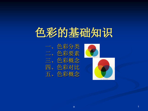 色彩的基础知识