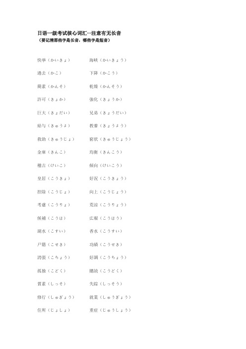 日语N1核心词汇