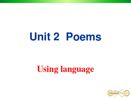 人教版选修6unit2Using_language