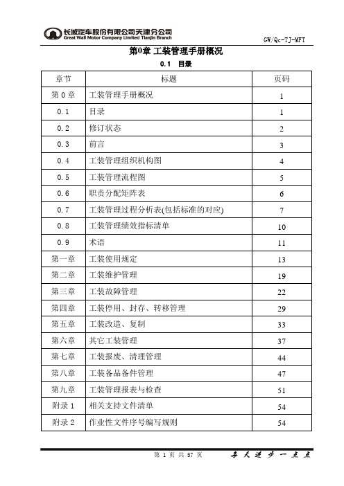 工装管理手册